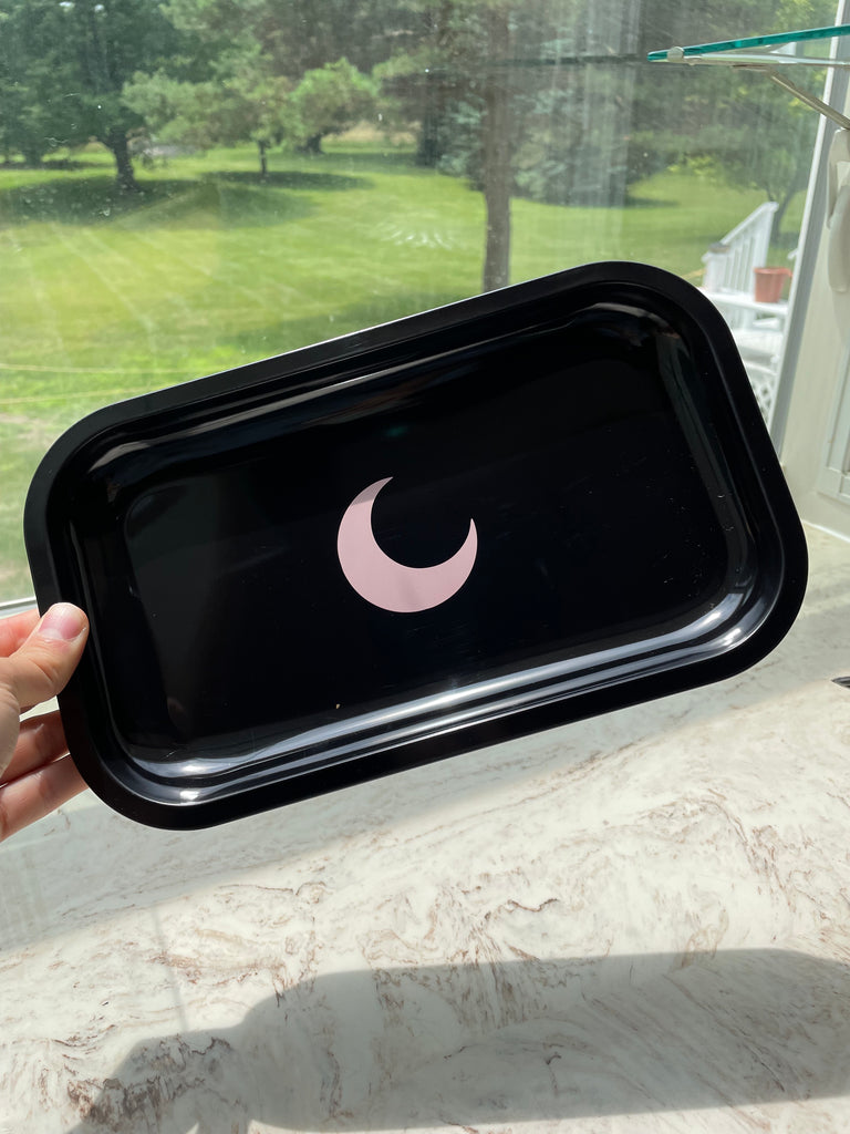 Brando Moon Rolling Tray with Moon - 13 x 10.5 inch Large Rolling Tray
